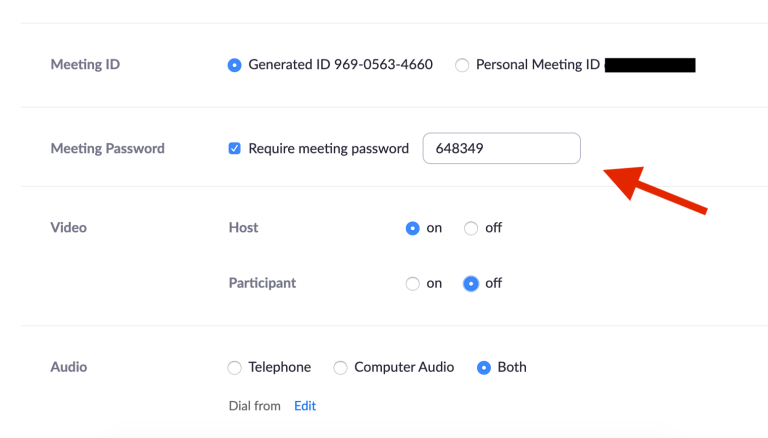 join zoom meeting with password