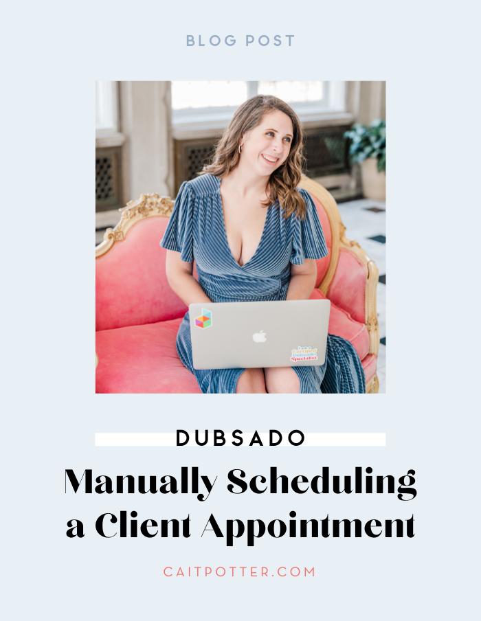 Manually Scheduling a Client Appointment