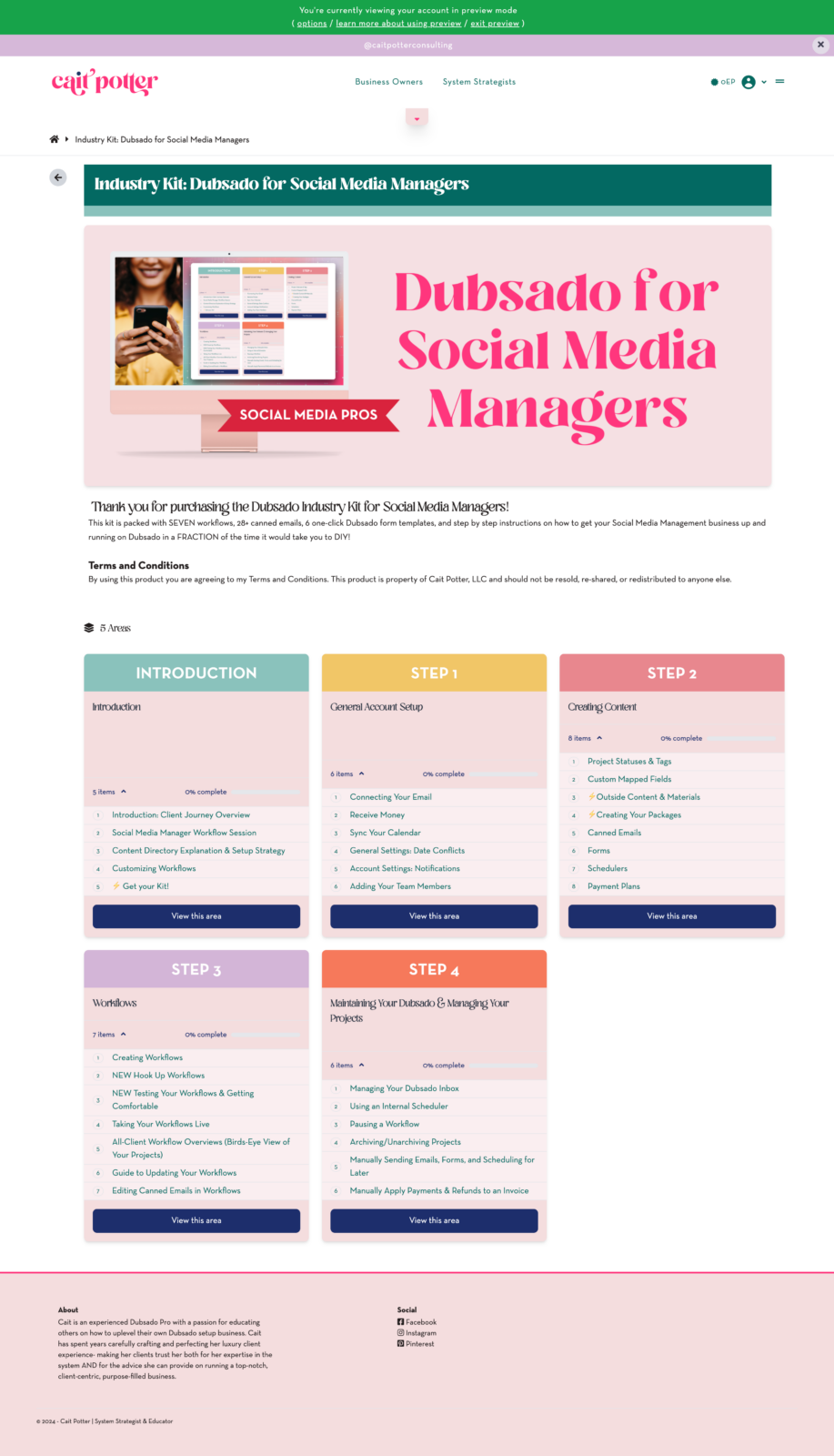 Dubsado for Social Media Managers
