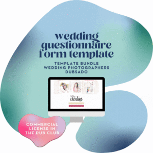 Wedding Photography Questionnaire Dubsado Template