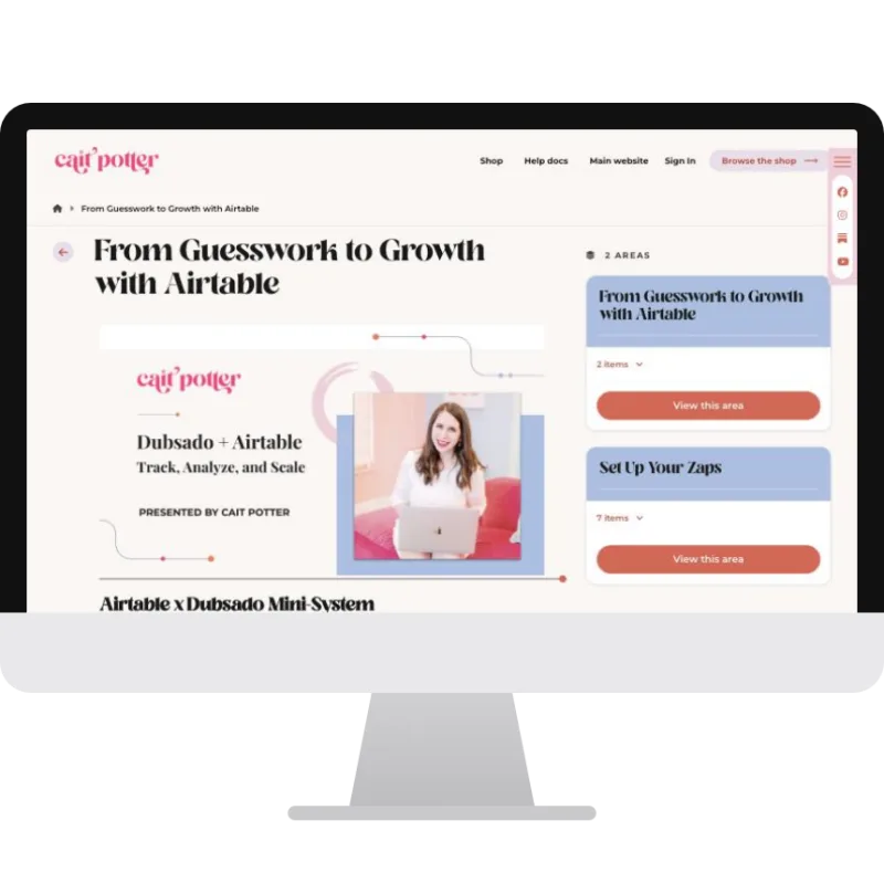 From Guesswork to Growth with Airtable in MemberVault on a desktop screen