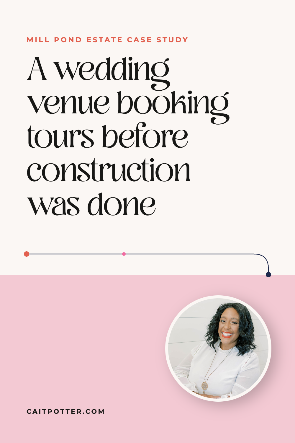 Mill Pond Estate: A wedding venue booking tours before construction was done | Cait Potter case study